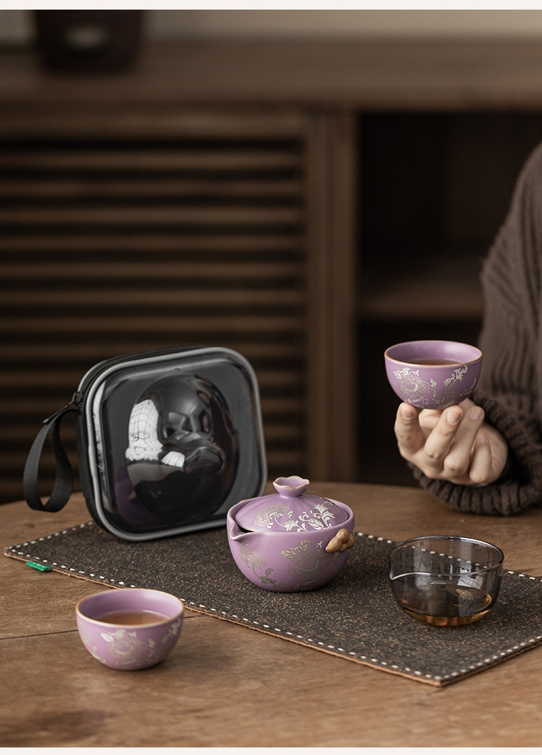 鎏銀牡丹纏枝蓮旅行茶具 商品詳情圖 11