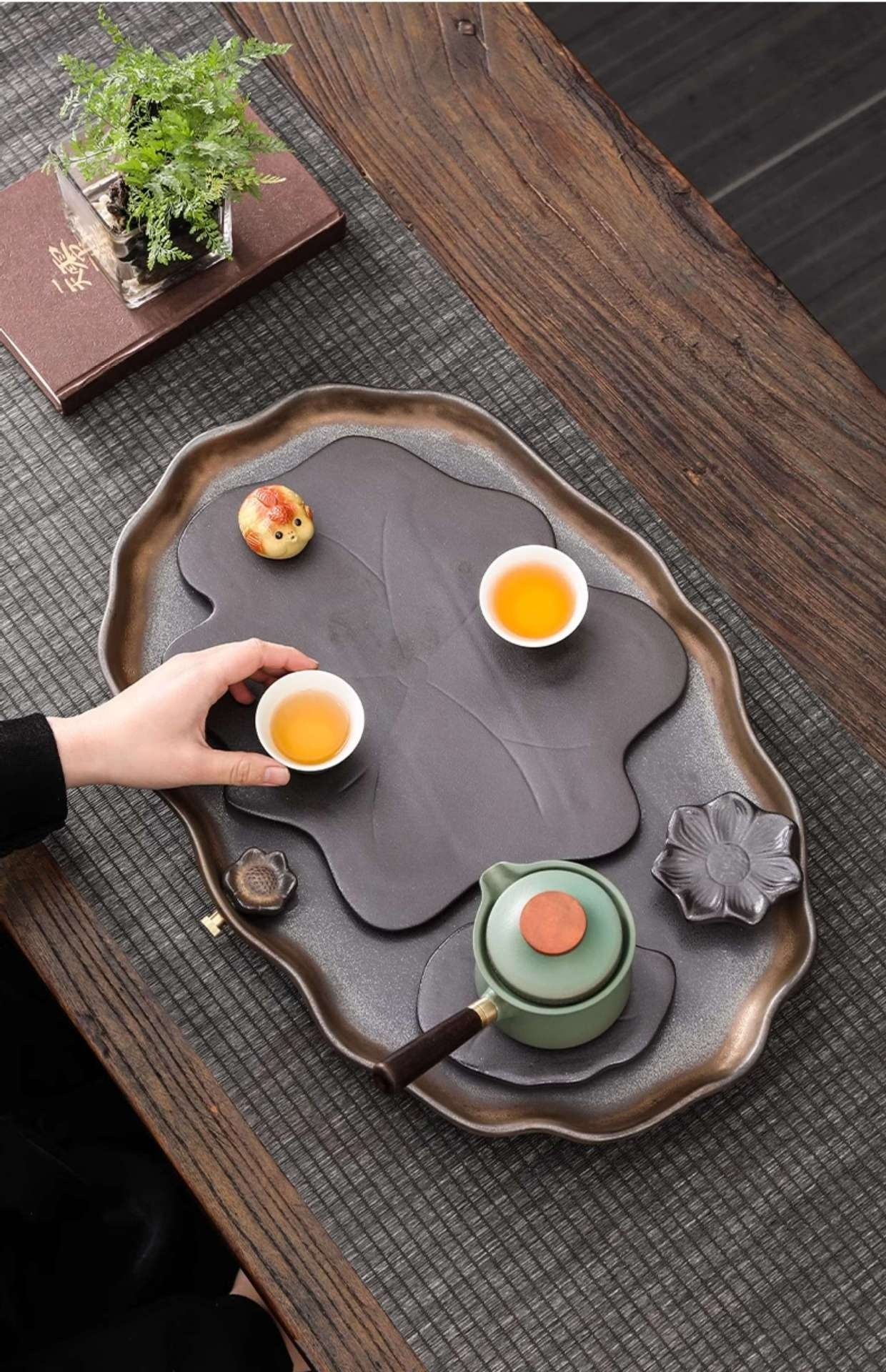 清荷蓮香陶瓷茶盤 商品詳情圖 16