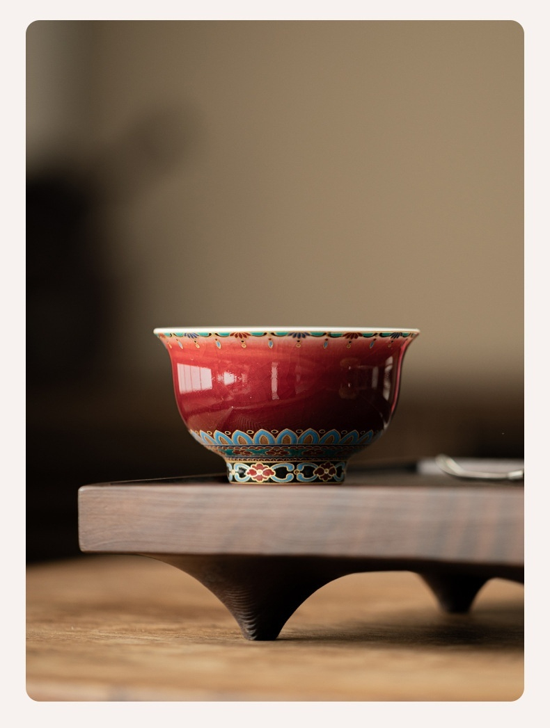 朗紅敦煌壓手杯 商品詳情圖 4