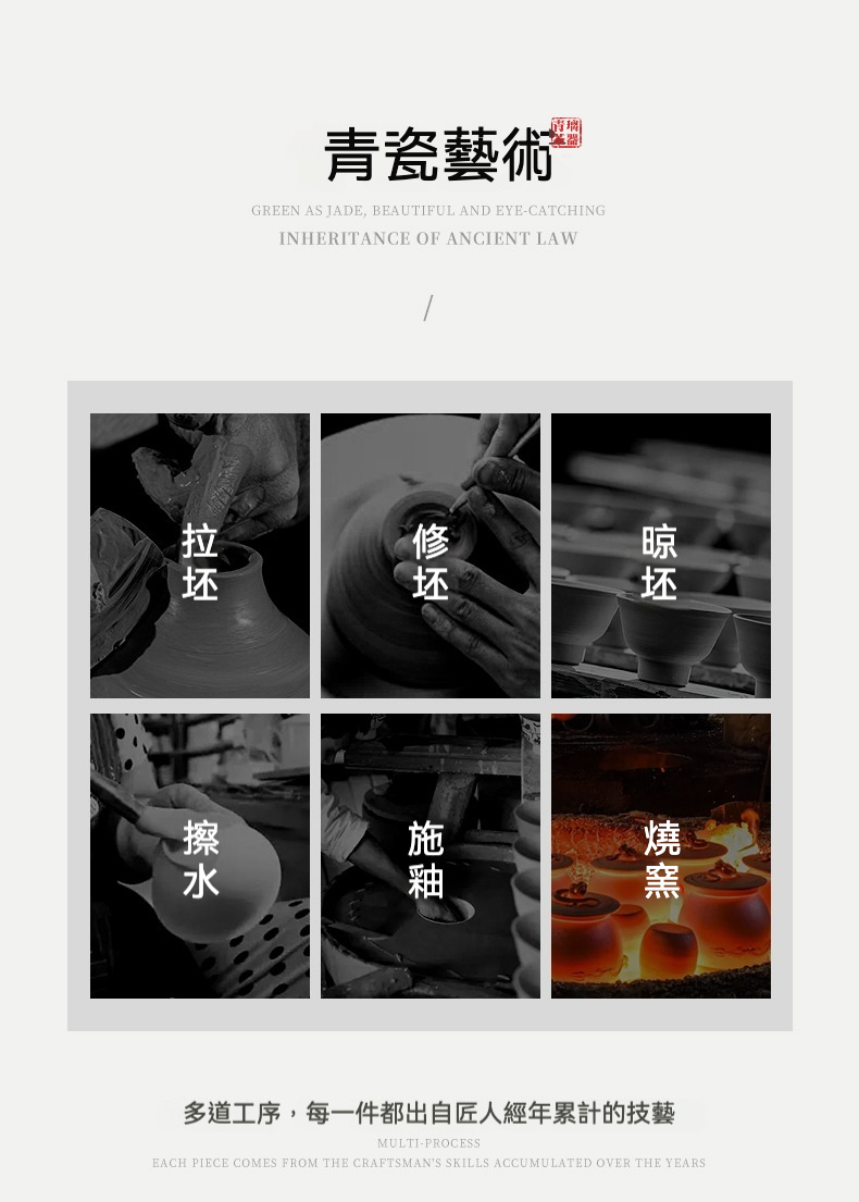 青璃陶瓷高腳果盤 商品詳情圖 3