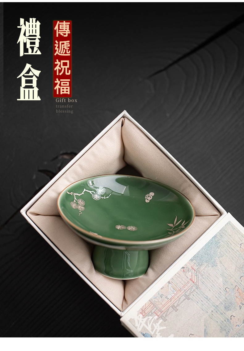 青璃陶瓷高腳果盤 商品詳情圖 5