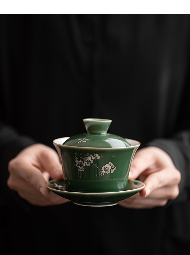 青璃暗香寬口三才蓋碗 商品詳情圖 6