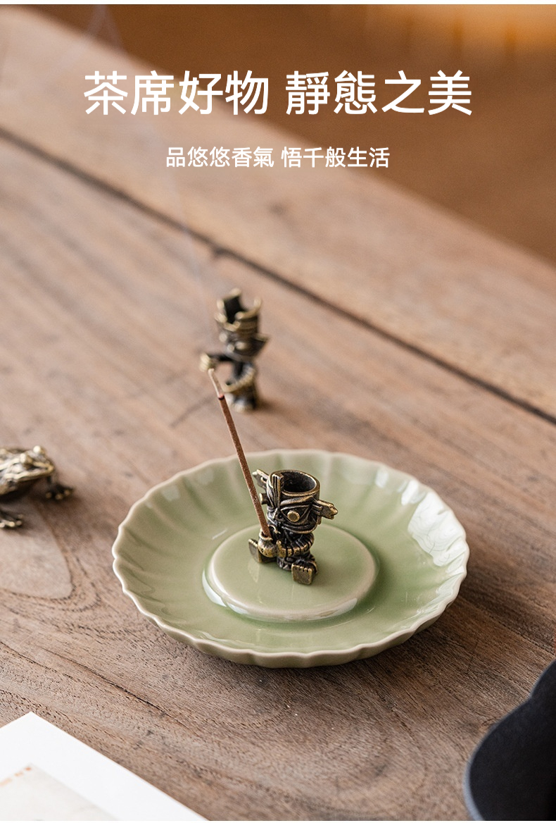 陶瓷三星堆香插 商品詳情圖 6
