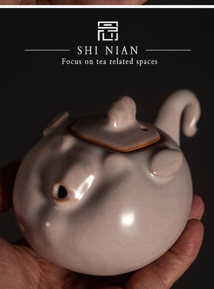 志野燒全手工河豚壺 商品詳情圖 10