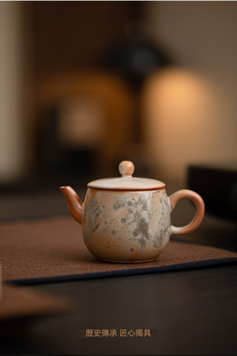 日本志野燒復古陶瓷茶壺 商品詳情圖 10