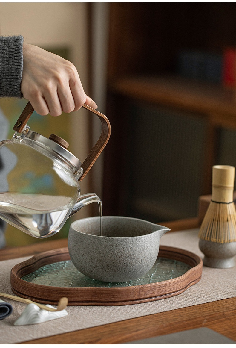 點茶 - 窯變粗陶日式抹茶九件組(抹茶杯茶盤款) 商品詳情圖 5