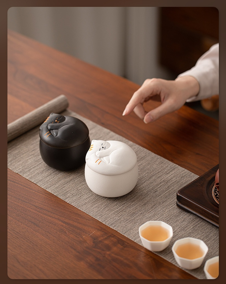 可愛貓咪陶瓷茶葉罐 商品詳情圖 10
