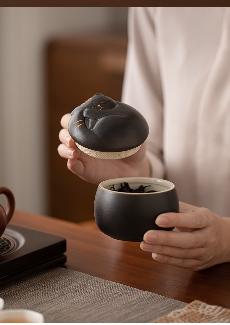 可愛貓咪陶瓷茶葉罐 商品詳情圖 11