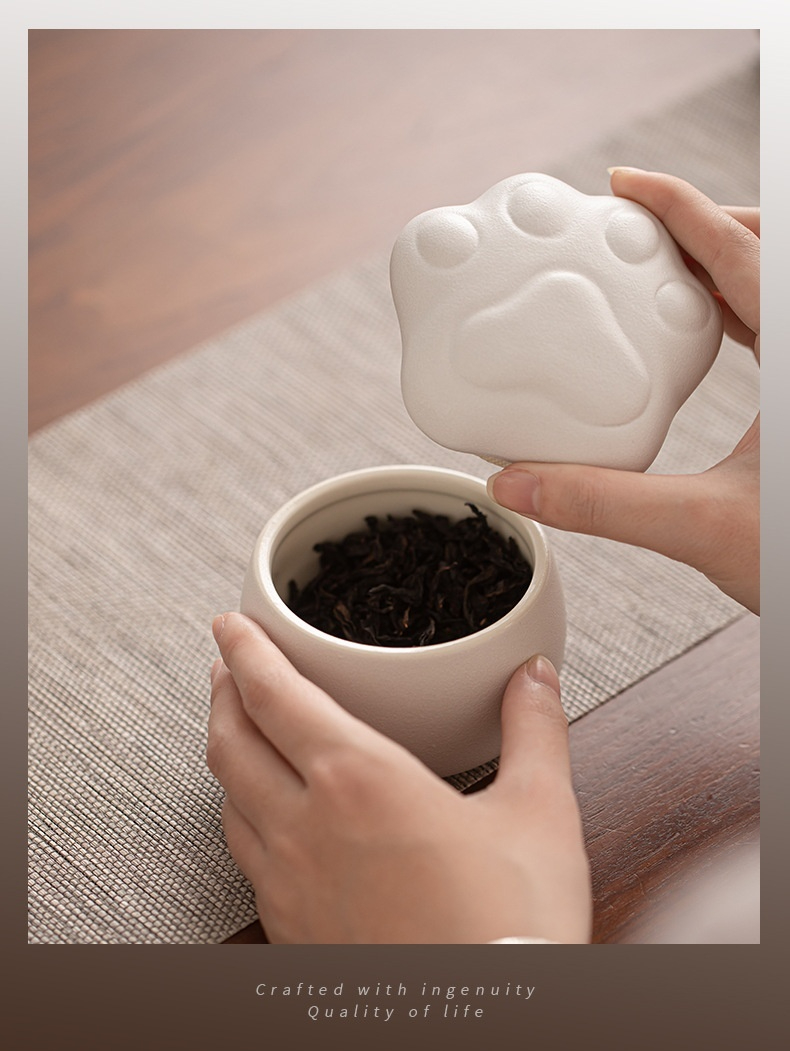 可愛貓咪陶瓷茶葉罐 商品詳情圖 3