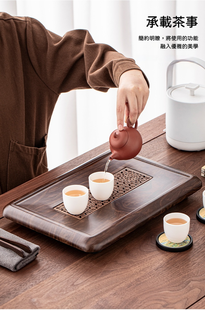 茶室雅器木紋同窗茶盤 商品詳情圖 6