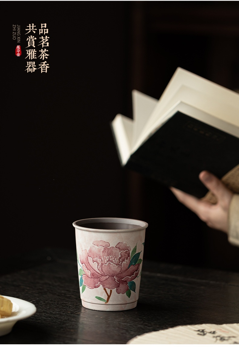 老岩泥淡妝牡丹可樂杯 商品詳情圖 10