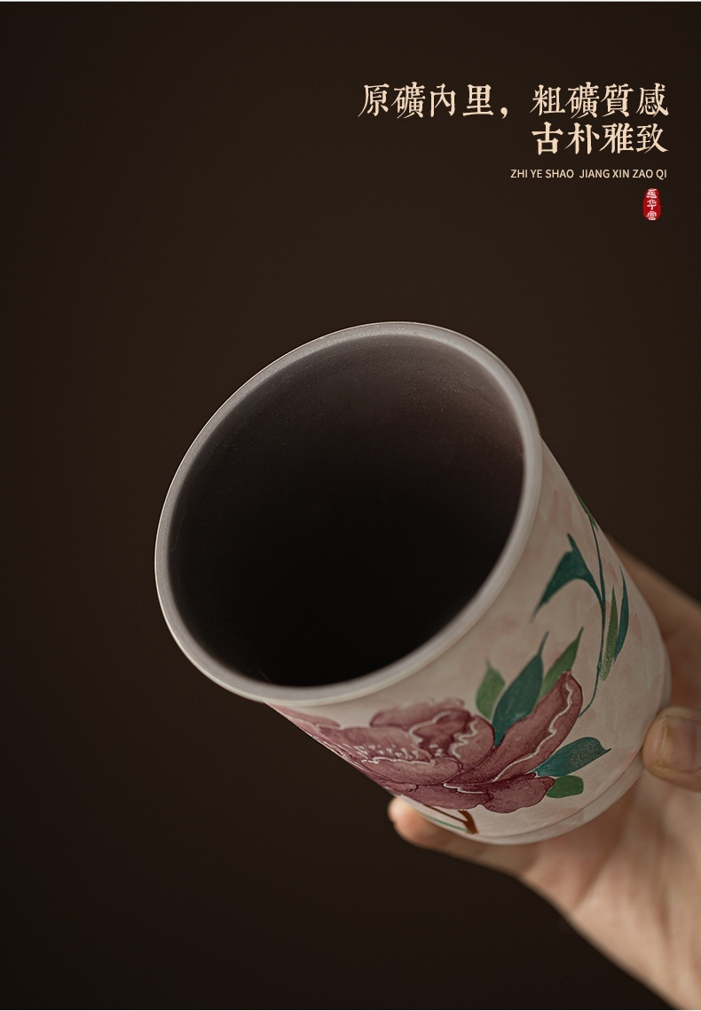 老岩泥淡妝牡丹可樂杯 商品詳情圖 13