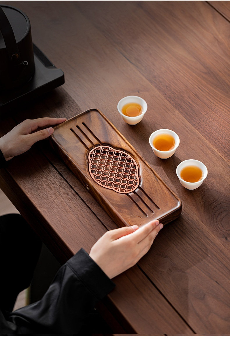 胡桃木蘇窗實木茶盤 商品詳情圖 13