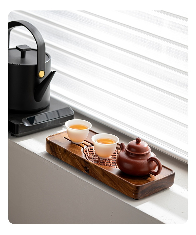 胡桃木蘇窗實木茶盤 商品詳情圖 3