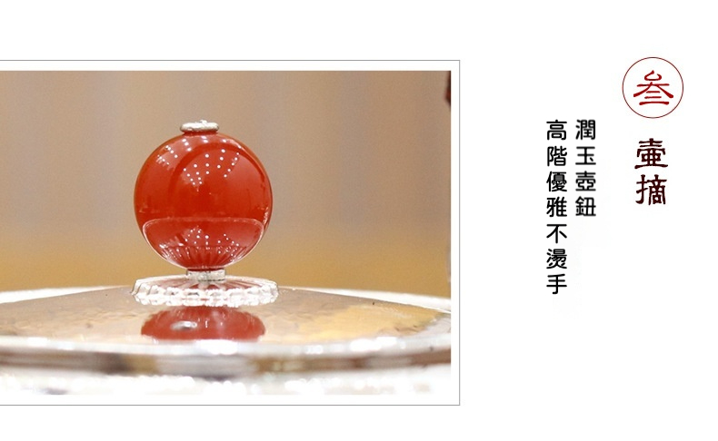 999純銀浮雕萬花提梁銀壺 商品詳情圖 5