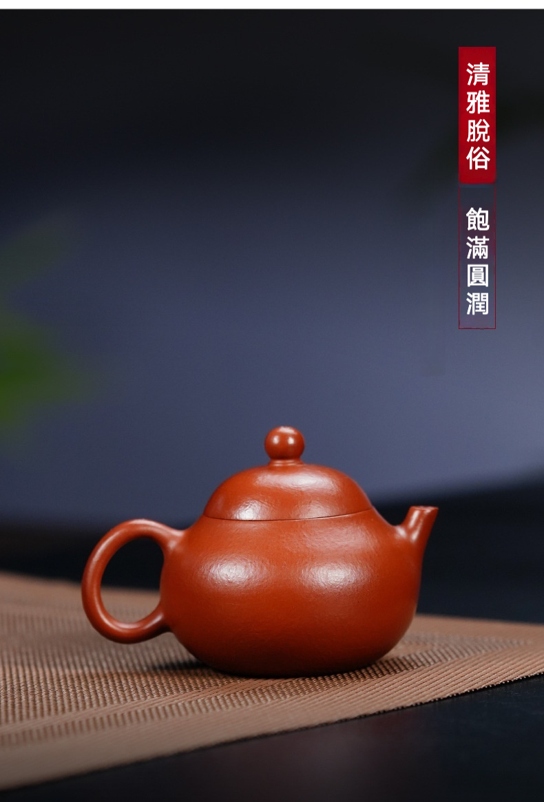宜興紫砂壺原礦朱泥文旦壺(100ml) 商品詳情圖 6