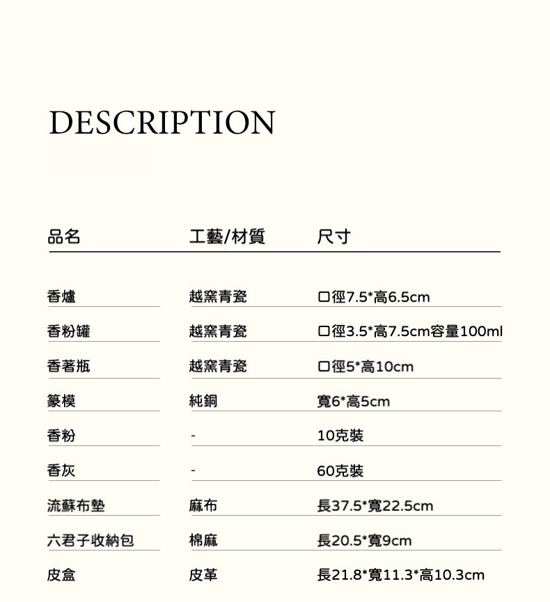 方寸香事仿宋越窯青瓷香道套装 商品詳情圖 2