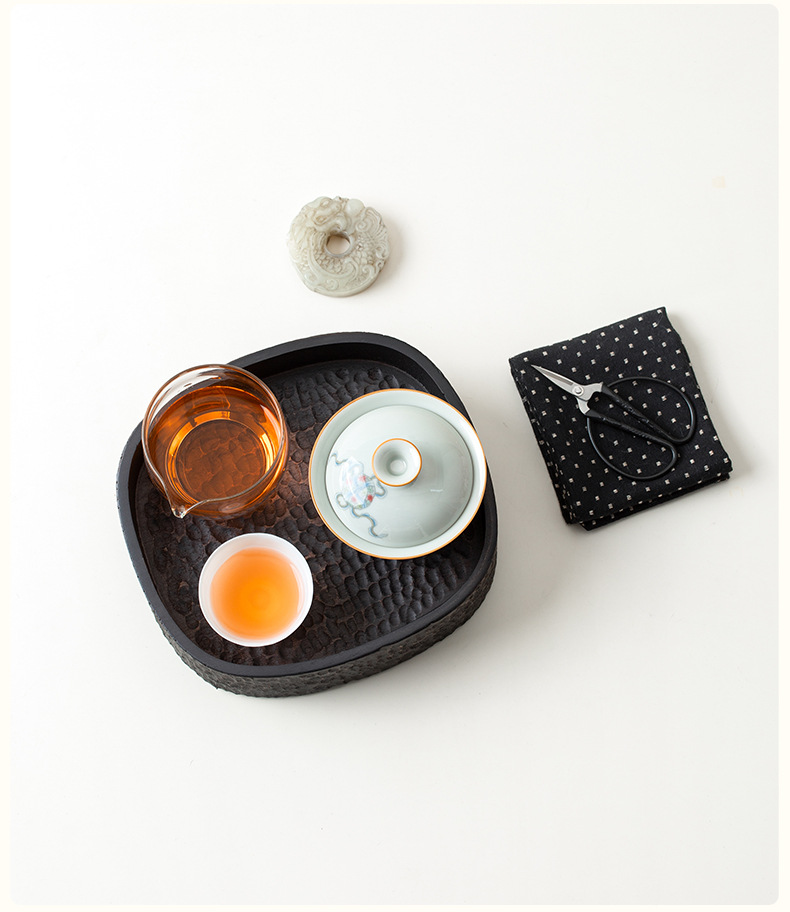 金絲柚木手工雕刻禪意茶盤 商品詳情圖 6