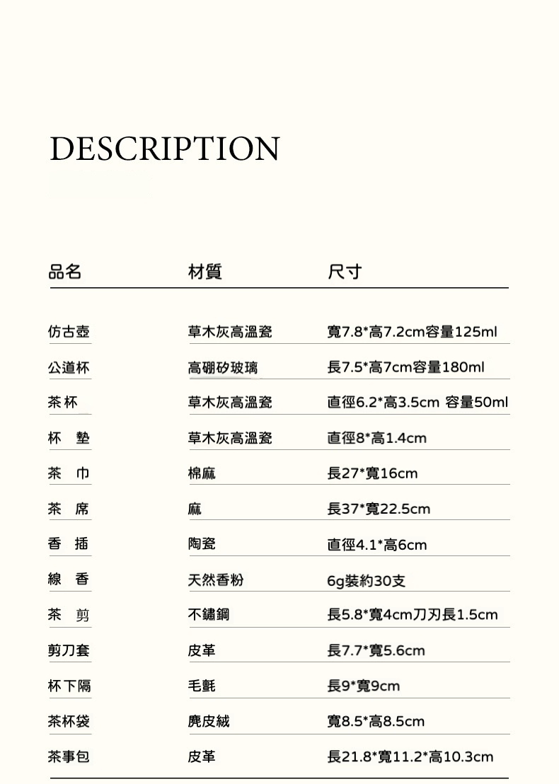 草木浮生草木灰旅行茶具套組 商品詳情圖 2