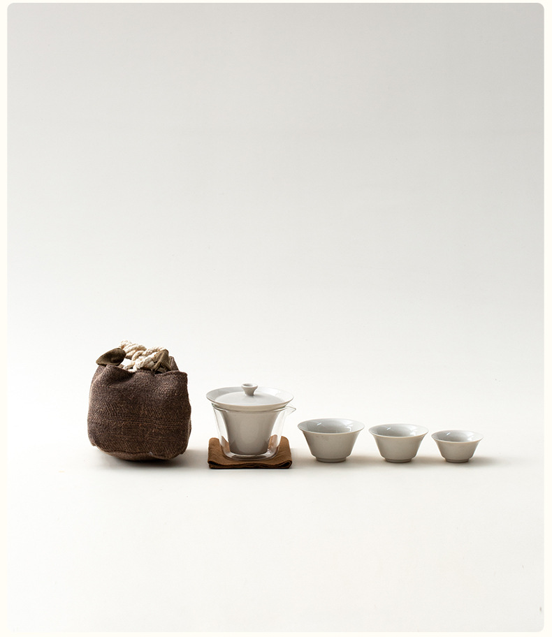 草木灰釉懷素快客杯旅行茶具套組 商品詳情圖 6