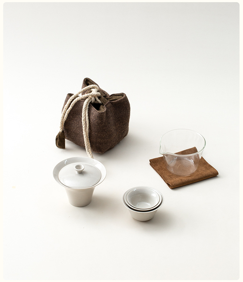 草木灰釉懷素快客杯旅行茶具套組 商品詳情圖 7