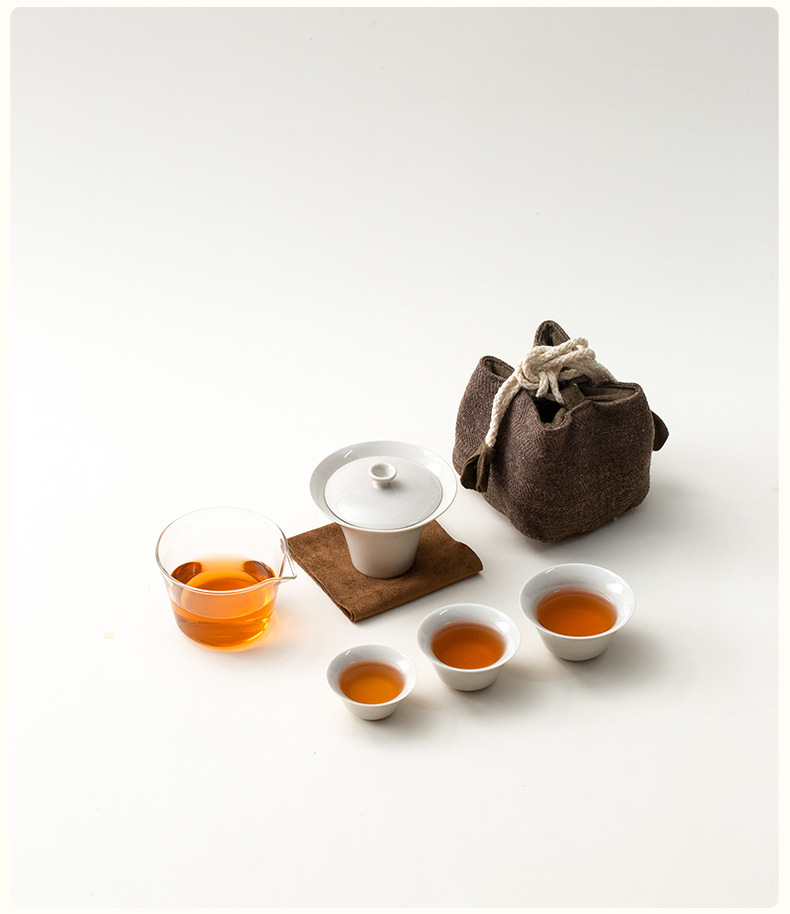 草木灰釉懷素快客杯旅行茶具套組 商品詳情圖 8