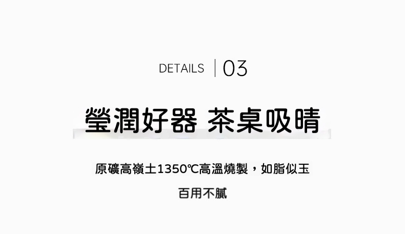 影青瓷蓋碗茶杯套組禮盒 商品詳情圖 7