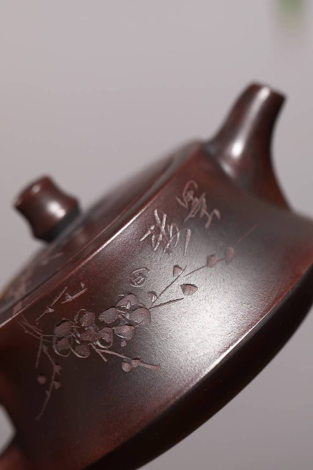 宜興紫砂壺原礦紫泥梅香柱礎壺(200ml) 商品詳情圖 6