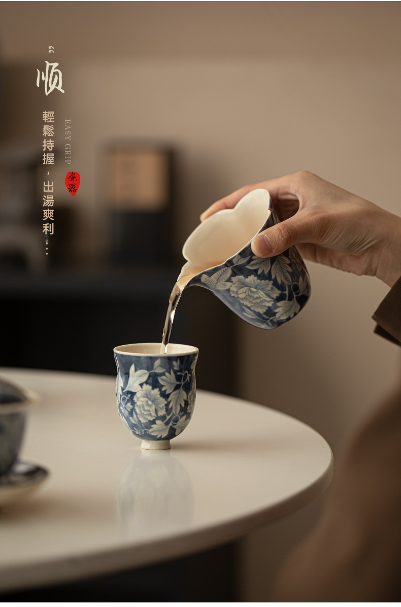 蘇打釉元青花國色天香公道杯 商品詳情圖 10