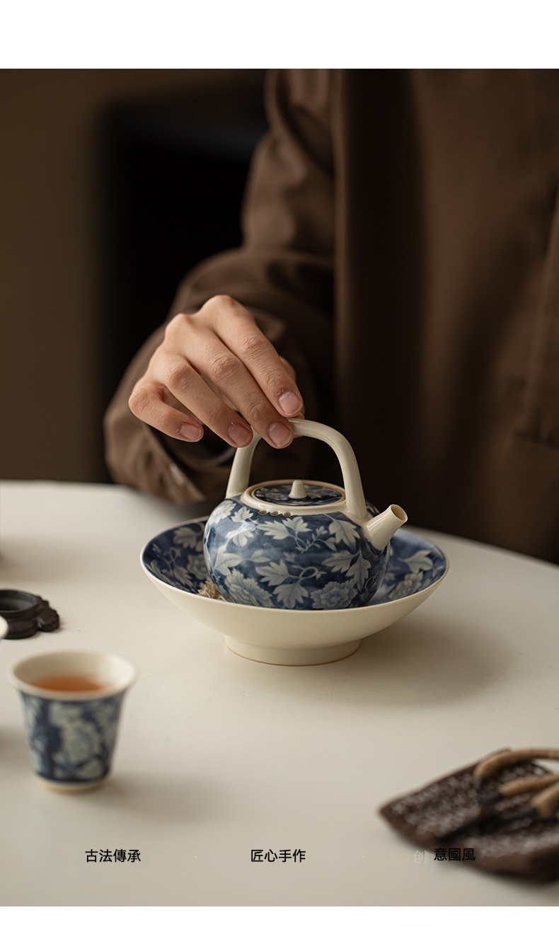 蘇打釉元青花國色天香茶壺系列 商品詳情圖 3