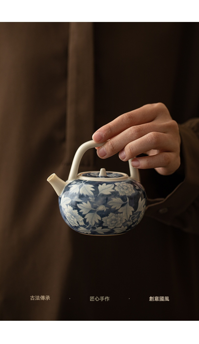 蘇打釉元青花國色天香茶壺系列 商品詳情圖 6