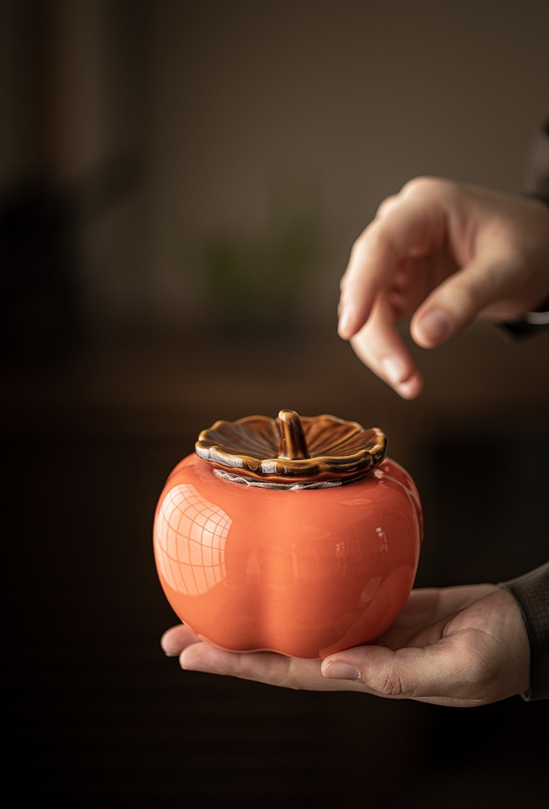 好事連連柿子茶葉罐 商品詳情圖 3
