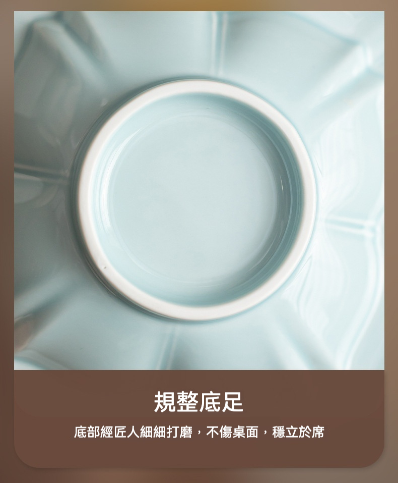 四方蓮花草帽茶點盤 商品詳情圖 14