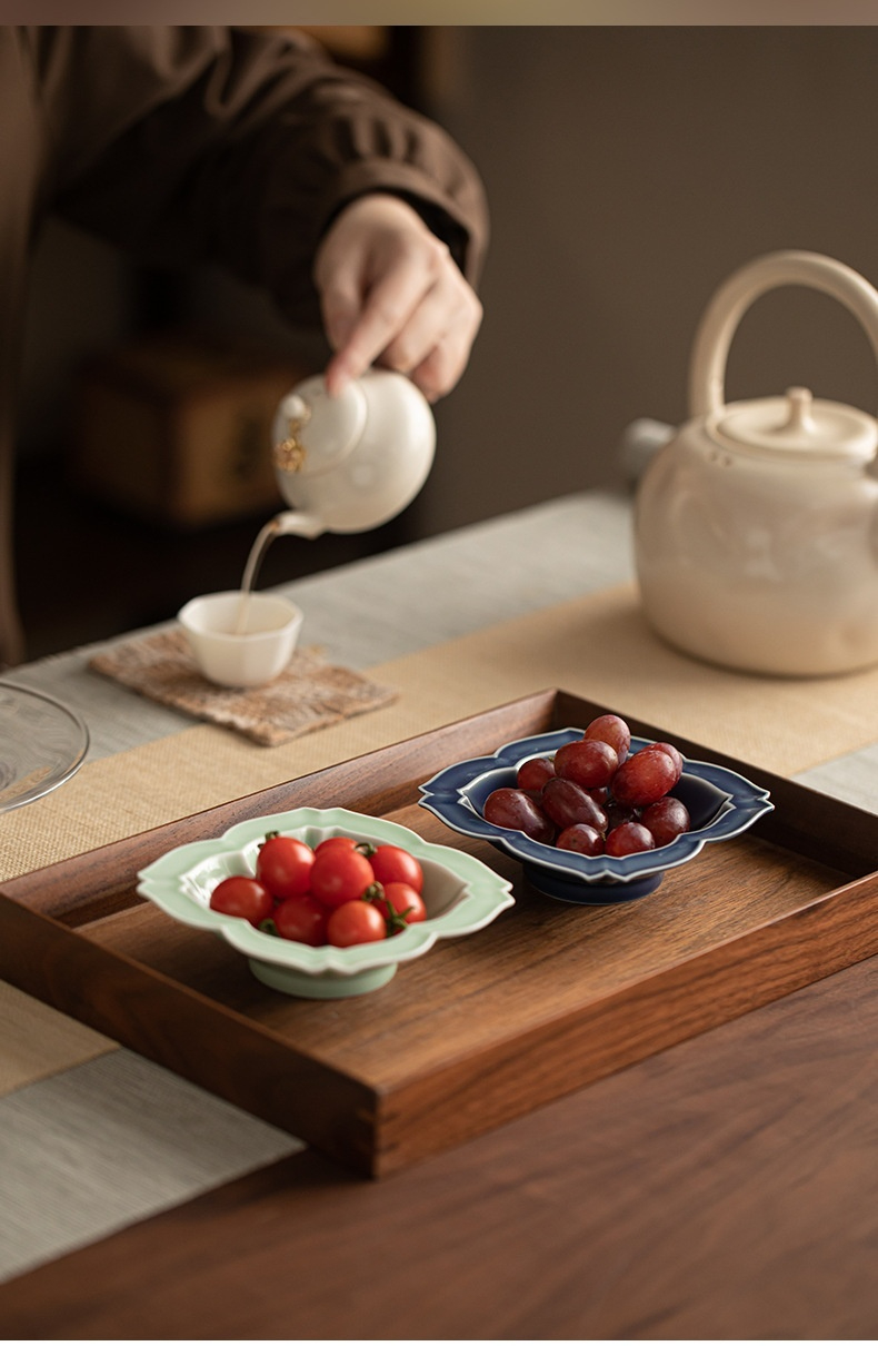 四方蓮花草帽茶點盤 商品詳情圖 9