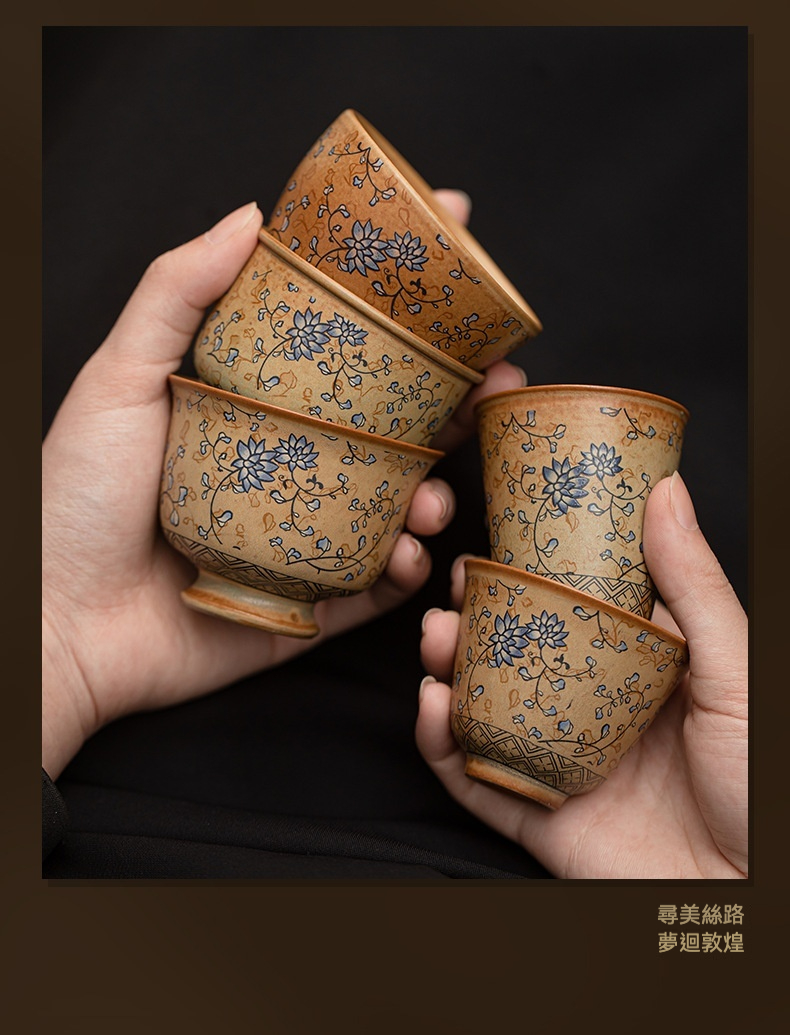 敦煌纏枝蓮品茗杯 商品詳情圖 3