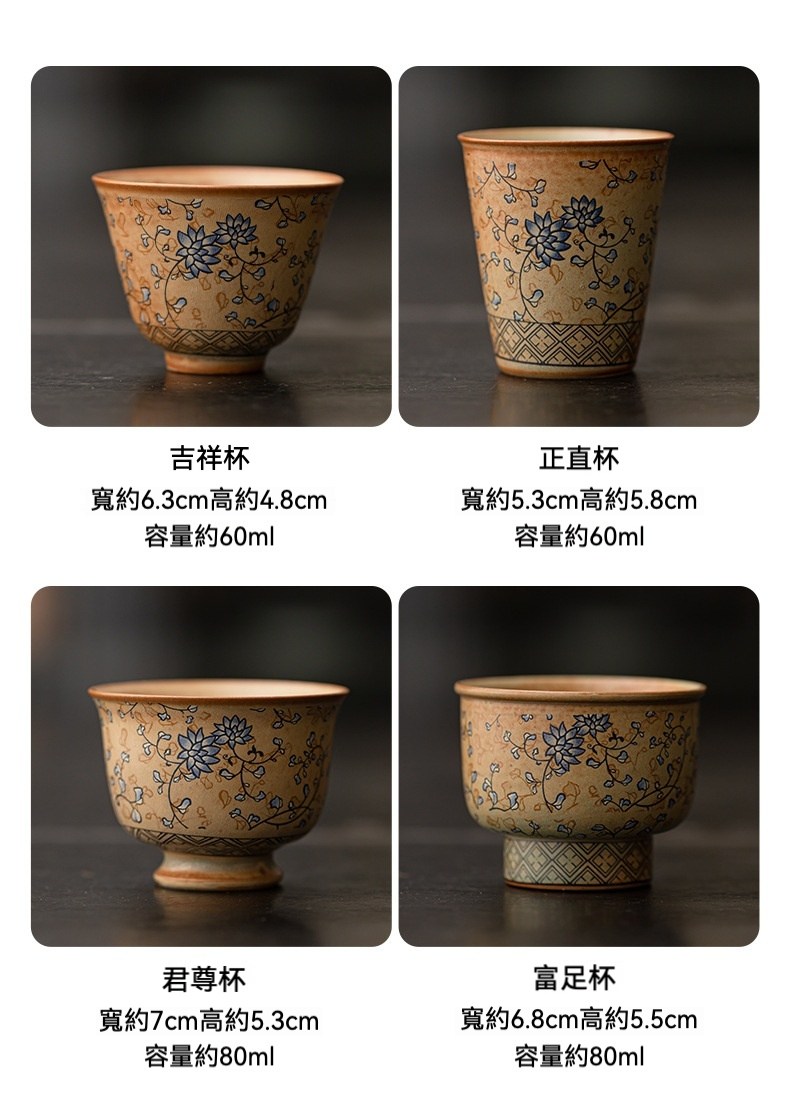 敦煌纏枝蓮品茗杯 商品詳情圖 6