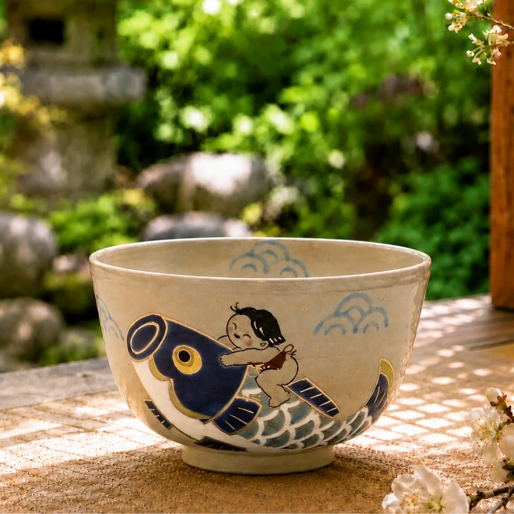 金太郎鯉魚抹茶碗/ 日本東山深山- 南山居